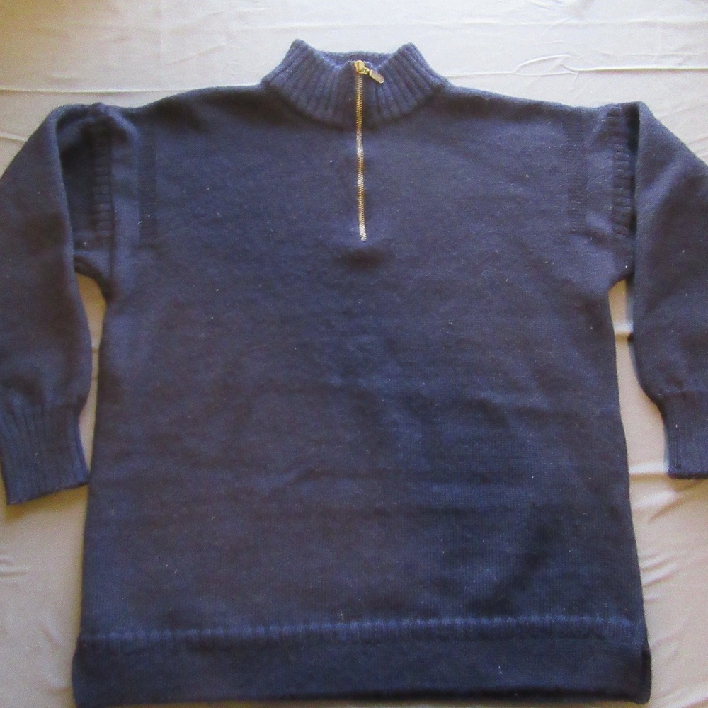 Vtg Peregrine JG Glover 1/4 Zip Wool Sweater Sz M